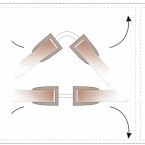 Соединительный уплотнитель для 2 стекол или двери (-20мм-), под толщину 10мм, 220см